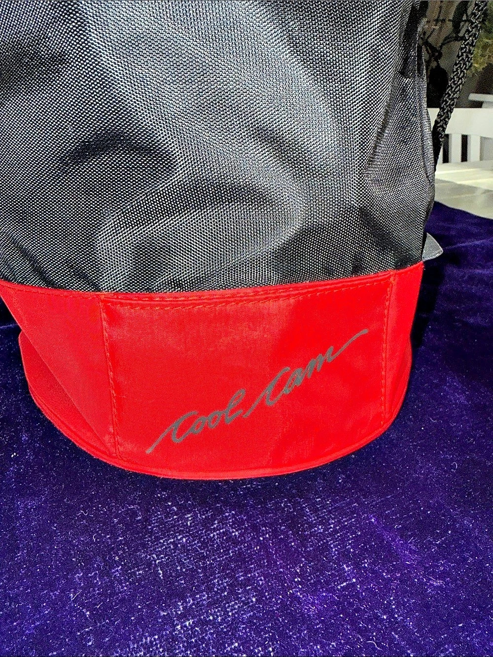 Vintage Issey Miyake Cool Cam Red & Black Nylon Backpack Like New - Picture 4 of 9